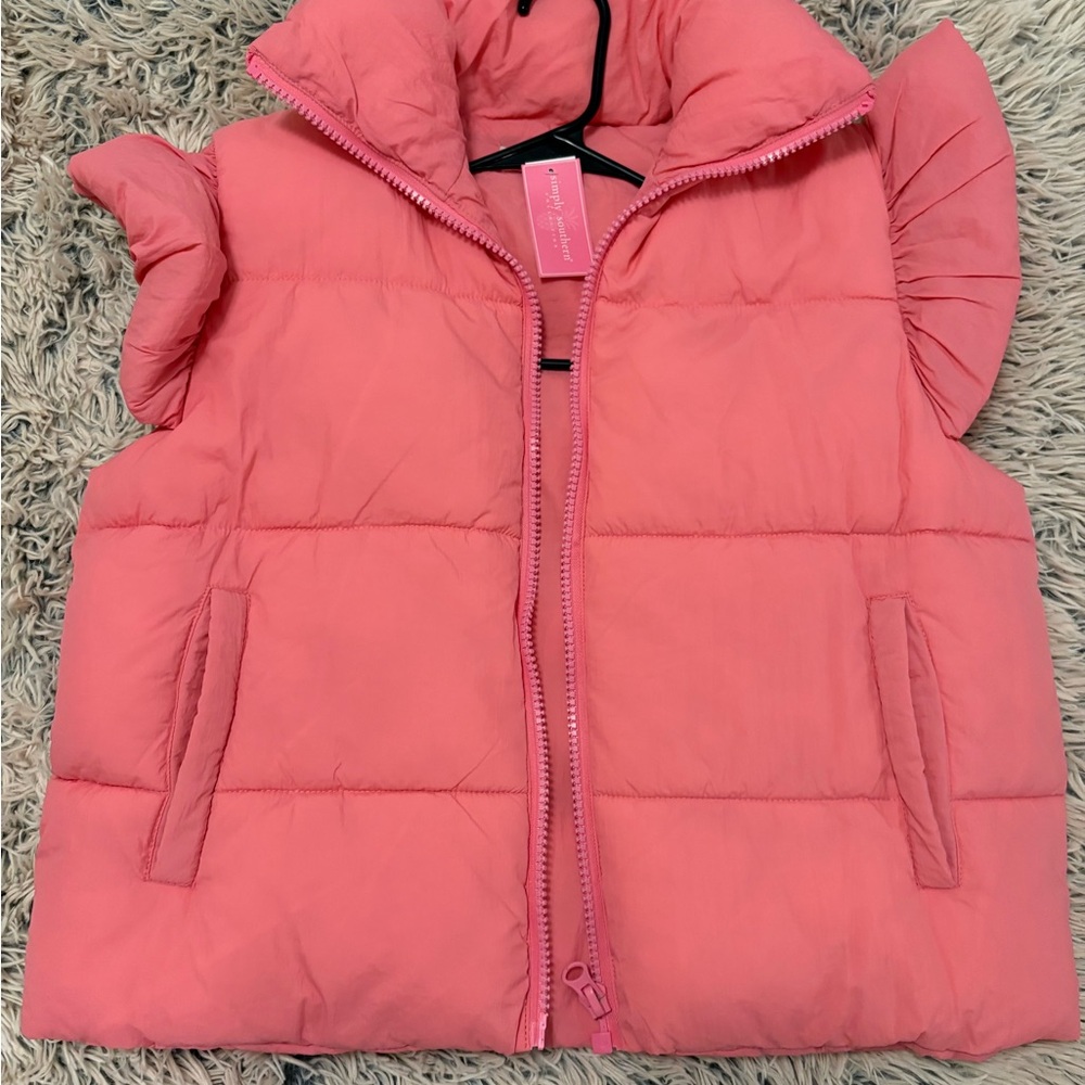 Simply Southern Puffer Cropped Vest